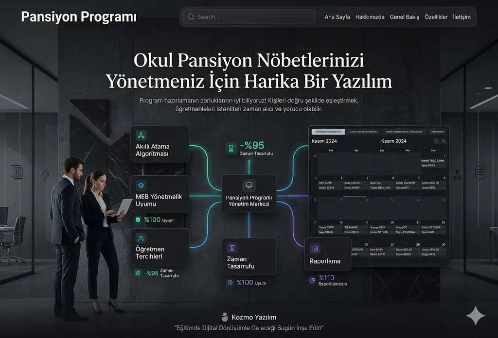 Pansiyon Programı Akıllı Nöbet ve Belletici Otomasyonu görseli